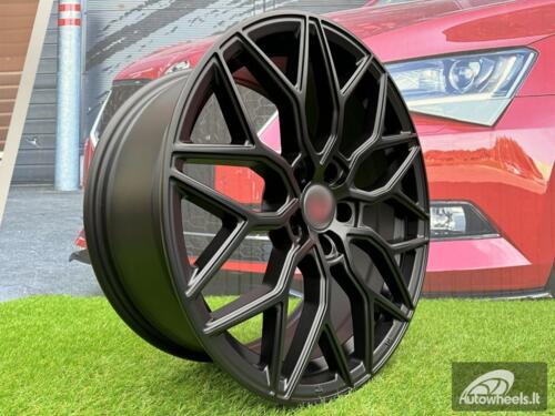 Ratlankis R18x8  5X108  ET  40  67.1  B5812  Black Half Matt (BLHM)  For RACIN  (K4)  (Style Vossen)