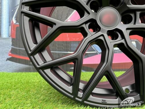 Ratlankis R18x8  5X108  ET  40  67.1  B5812  Black Half Matt (BLHM)  For RACIN  (K4)  (Style Vossen)