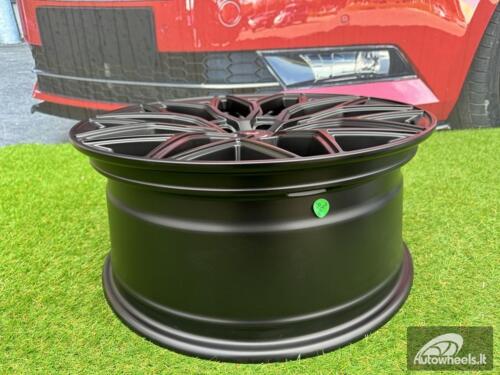 Ratlankis R18x8  5X108  ET  40  67.1  B5812  Black Half Matt (BLHM)  For RACIN  (K4)  (Style Vossen)