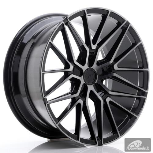 JR Wheels JR38 20x10 ET20-45 5H BLANK Black Brushed w/Tinted Face