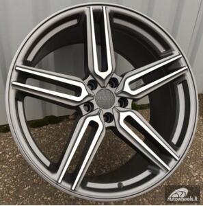 Ratlankis R20x10  5X112  ET  38  66.5  B1382  (HX015)  Grey Polished Half Matt (MGHM)  For HAXER  (K7)  ( Rear+Front)