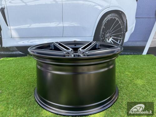 Ratlankis R20x10  5X120  ET  40  72.6  B1382  (HX015)  Black Polished Half Matt (MBHM)  For HAXER  (K7)  ( Rear+Front)