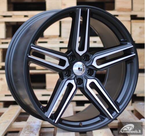 Ratlankis R20x10  5X120  ET  40  72.6  B1382  (HX015)  Black Polished Half Matt (MBHM)  For HAXER  (K7)  ( Rear+Front)
