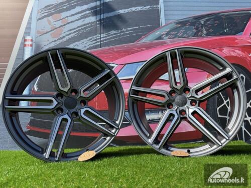 Ratlankis R20x10  5X120  ET  40  72.6  B1382  (HX015)  Grey Polished Half Matt (MGHM)  For HAXER  (K7)  ( Rear+Front)