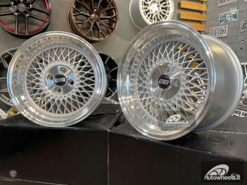Ratlankis BBS ST1 Style 16X8J 4X100 ET25 73.1 Silver with polished lip