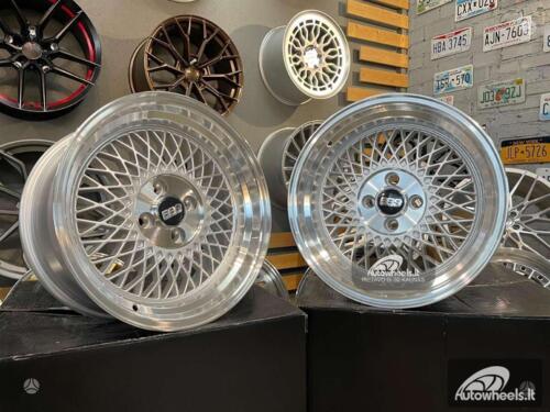 Ratlankis BBS ST1 Style 16X8J 4X100 ET25 73.1 Silver with polished lip
