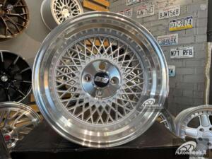 Ratlankis BBS ST1 Style 16X8J 4X100 ET25 73.1 Silver with polished lip