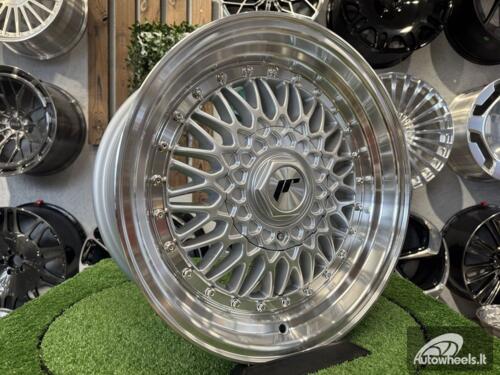 JR Wheels JR9 16x9 ET20 4x100/108 Silver w/Machined Lip+Silver Rivets