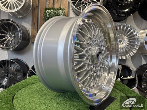 JR Wheels JR9 16x9 ET20 4x100/108 Silver w/Machined Lip+Silver Rivets