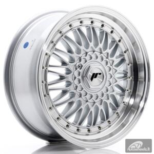 JR Wheels JR9 17x7,5 ET20-35 BLANK Silver w/Machined Lip+Silver Rivets