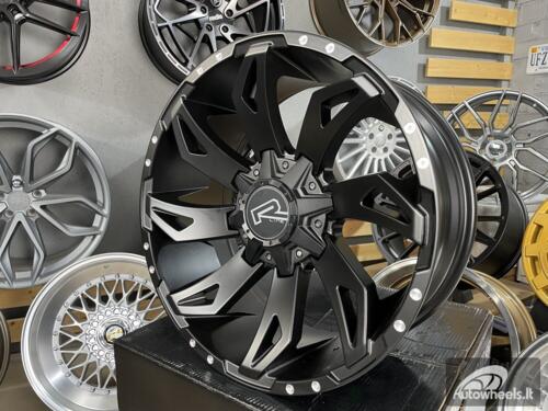 Ratlankis R20x9  12X135/139  ET  0  110.1  A8075  Black Matt (BM)  For 4X4  (P)  (Milling)