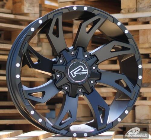 Ratlankis R20x9  12X135/139  ET  0  110.1  A8075  Black Matt (BM)  For 4X4  (P)  (Milling)