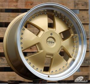Ratlankis R20x11  5X112  ET  32  66.6  AT674  (LU1831)  Gold+Polished (YP)  For MER  (K3)  (MONOBLOCK Style)