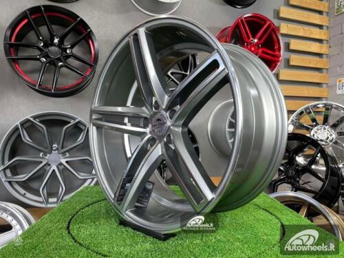 Ratlankis Forzza 5 double spoke 20X9J 5X112 ET30 66.45 Grey polished