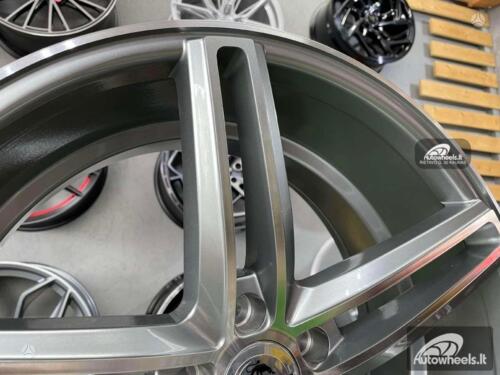 Ratlankis Forzza 5 double spoke 20X9J 5X112 ET30 66.45 Grey polished