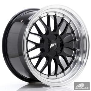 JR Wheels JR23 18x9,5 ET25-48 5H BLANK Gloss Black w/Machined Lip