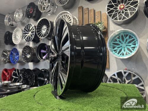 Ratlankis R18x7.5  5X114.3  ET  40  66.1  B1699  Black Polished (MB)  For NISS  (Z1)