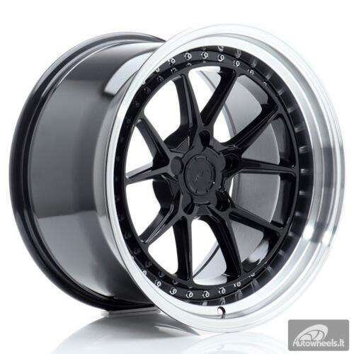 JR Wheels JR39 18x10,5 ET15-22 5H BLANK Glossy Black w/Machined Lip