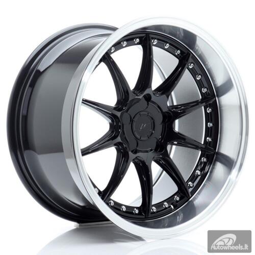 JR Wheels JR41 18x10,5 ET15-25 5H BLANK Glossy Black w/Machined Lip