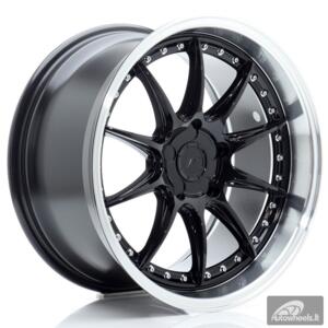 JR Wheels JR41 18x9,5 ET15-35 5H BLANK Glossy Black w/Machined Lip