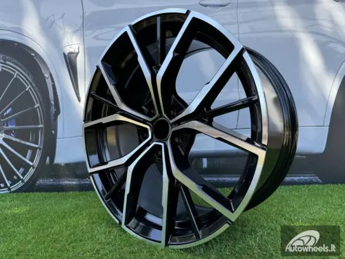 Ratlankis R19x8  5X112  ET  30  66.6  B1667  Black Polished (MB)  For BMW  (Z3)  (NEW Model BMW 5 (Rear+Front))