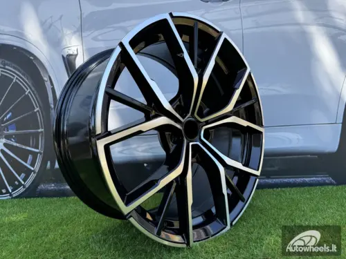 Ratlankis R19x8  5X112  ET  30  66.6  B1667  Black Polished (MB)  For BMW  (Z3)  (NEW Model BMW 5 (Rear+Front))