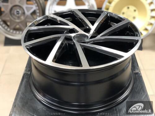 Ratlankis R19x8  5X112  ET  45  57.1  B5329  (BY1420)  Black Polished (MB)  For VW  (Z3)