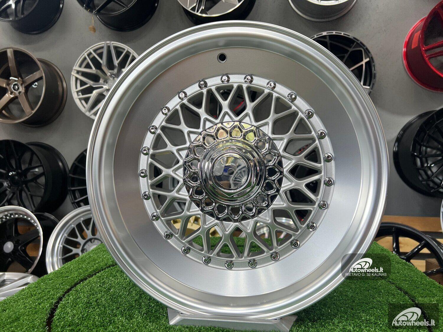 Ratlankis BBS RS style 16X7.5J 4X108 ET18 73.1 Silver with slant lip