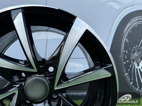 Ratlankis R13x5.5  4X100  ET  35  67.1  BK575  Black Polished (MB)  For RACIN  (Z7)