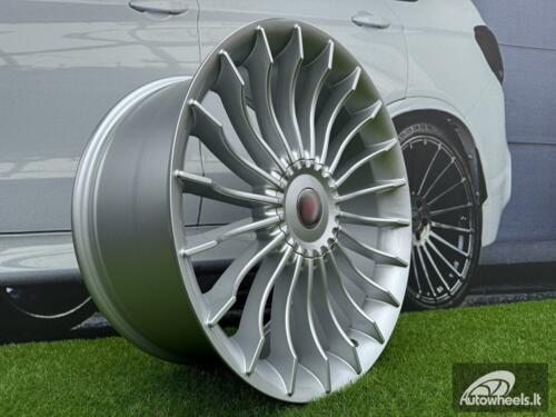 Ratlankis R20x8.5  5X120  ET  14  72.6  BK273  Silver (SI)  For BMW  (P)  (ALPINA Style Rear+Front)