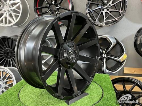 Ratlankis R20x9  6X139.7  ET  0  110.1  B1443  Black Half Matt (BLHM)  For 4X4  (P)