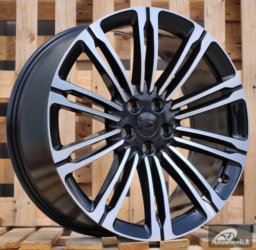 Ratlankis R22x9.5  5X120  ET  42.5  72.6  3S1066  Black Polished (MB)  For LAND  (K4)