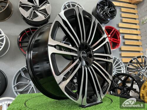 Ratlankis R22x9.5  5X120  ET  42.5  72.6  3S1066  Black Polished (MB)  For LAND  (K4)