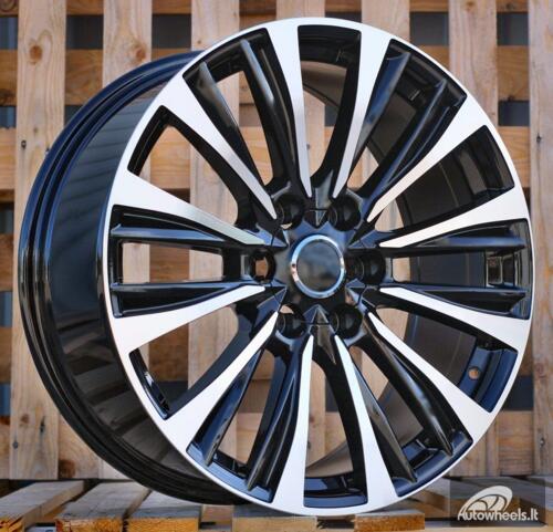 Ratlankis R20x8.5  6X139.7  ET  25  106.1  B1778  Black Polished (MB)  For 4X4  (K3)  (TOYOTA)