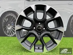 Ratlankis R16x6.5  4X98  ET  35  58.1  B1675  Black Polished Half Matt (MBHM)  For FIAT  (Z1)  (ABARTH Style)