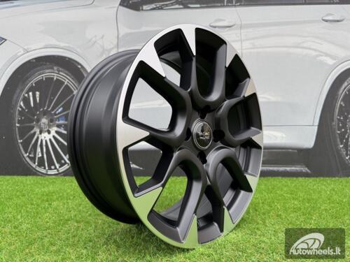 Ratlankis R16x6.5  4X98  ET  35  58.1  B1675  Black Polished Half Matt (MBHM)  For FIAT  (Z2)  (ABARTH Style)