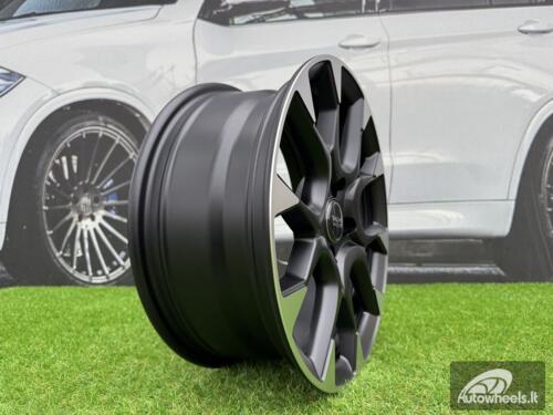 Ratlankis R16x6.5  4X98  ET  35  58.1  B1675  Black Polished Half Matt (MBHM)  For FIAT  (Z2)  (ABARTH Style)