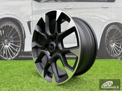 Ratlankis R16x6.5  4X98  ET  35  58.1  B1675  Black Polished Half Matt (MBHM)  For FIAT  (Z2)  (ABARTH Style)