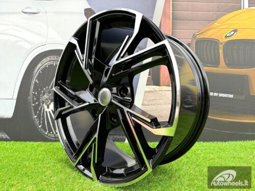 Ratlankis R20x8.5  5X160  ET  50  65.1  B1800  Black Polished (MB)  For FORD  (K3)