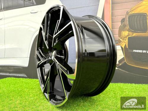 Ratlankis R20x8.5  5X160  ET  50  65.1  B1800  Black Polished (MB)  For FORD  (K3)