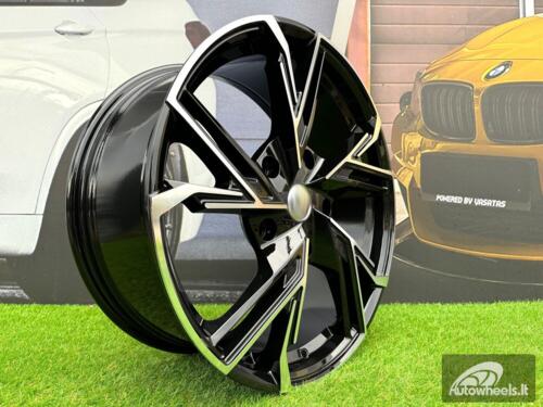 Ratlankis R20x8.5  5X160  ET  50  65.1  B1800  Black Polished (MB)  For FORD  (K3)