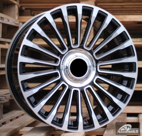 Ratlankis R21x9.5  5X108  ET  45  63.3  B1365  Black Polished (MB)  For LAND  (P)  (RANGE ROVER MANSORY)