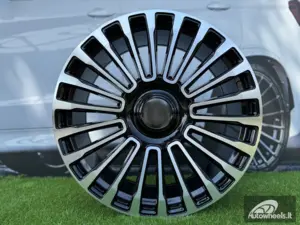 Ratlankis R21x9.5  5X108  ET  45  63.3  B1365  Black Polished (MB)  For LAND  (P)  (RANGE ROVER MANSORY)