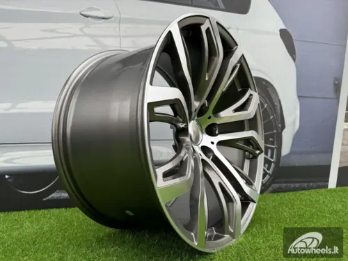 Ratlankis R21x10.5  5X120  ET  45  74.1  A5040  (BK510)  Grey Polished (MG)  For BMW  (P)  (Rear+Front)