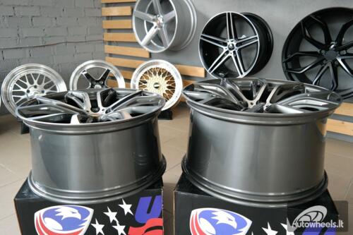 Ratlankis R21x11.5  5X120  ET  38  74.1  A5040  (BK510)  Grey Polished (MG)  For BMW  (K4)  (Rear+Front)