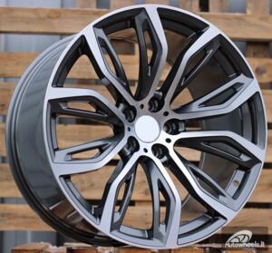 Ratlankis R21x11.5  5X120  ET  38  74.1  A5040  (BK510)  Grey Polished (MG)  For BMW  (K4)  (Rear+Front)