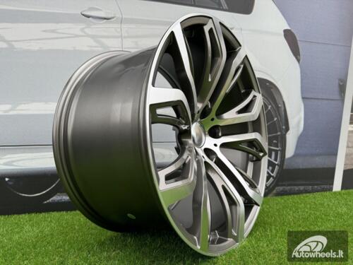Ratlankis R21x11.5  5X120  ET  38  74.1  A5040  (BK510)  Grey Polished (MG)  For BMW  (P)  (Rear+Front)