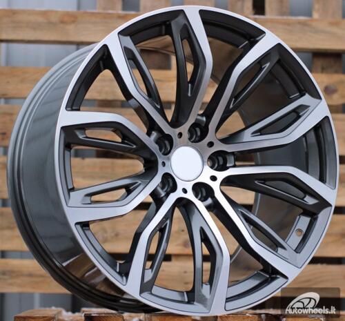 Ratlankis R21x11.5  5X120  ET  38  74.1  A5040  (BK510)  Grey Polished (MG)  For BMW  (P)  (Rear+Front)