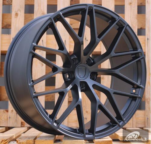 Ratlankis R21x9.5  5X112  ET  26  66.5  3S1067  Black Half Matt (BLHM)  For PORCH  (P2+K2)  (HYBRID FORGED(New Macan)(Rear+Front))