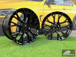 Ratlankis R22x9.5  5X112  ET  37  66.6  B5769  Black (BL)  For BMW  (K4+K2)  (Rear+Front)